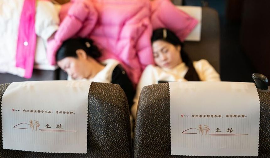 Çin'de 8000'den fazla yüksek hızlı tren sessiz vagon hizmetine başladı