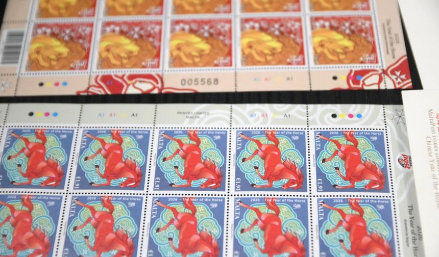 Malta'da Çin Yeni Yılı'na özel posta pulu basıldı