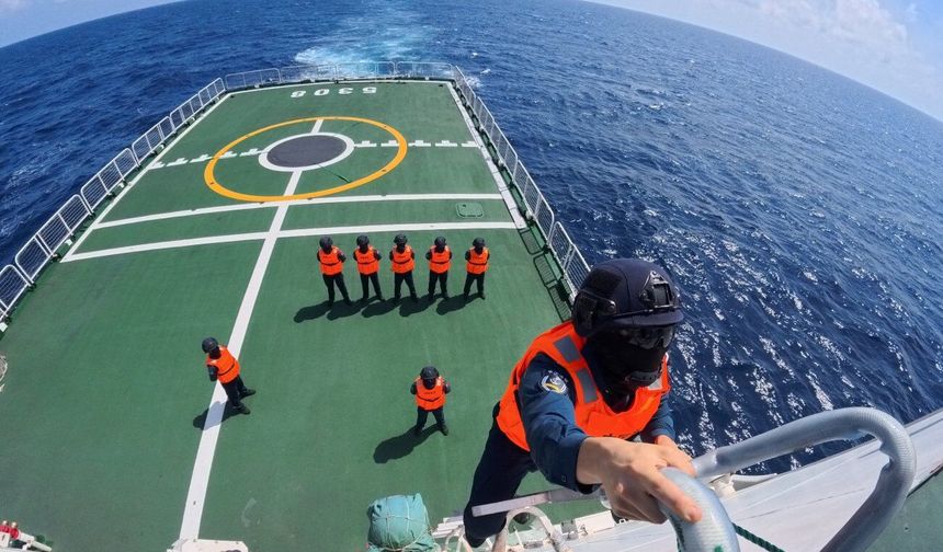 Çin Sahil Güvenliği, Güney Çin Denizi'nde devriye görevi yürüttü