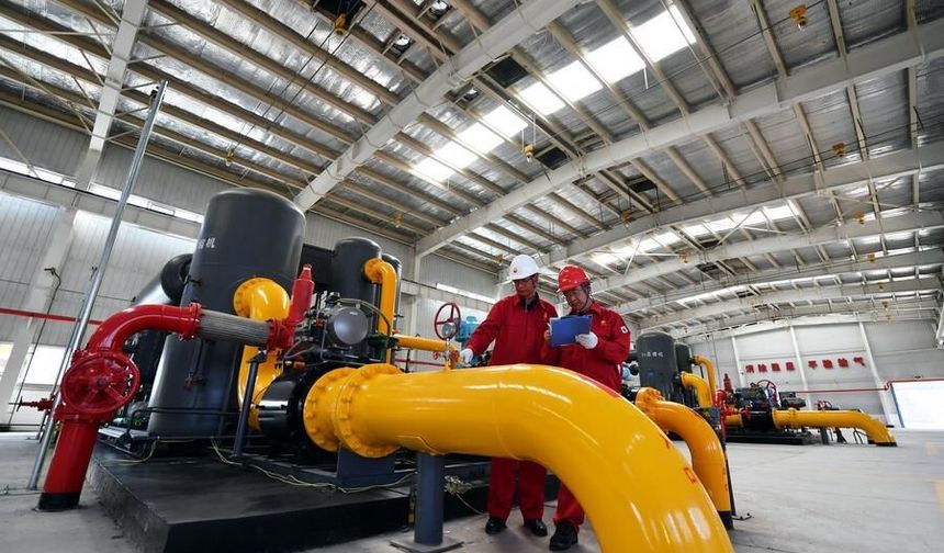 Çin'in en büyük kömür yatağı metanı sahası Daning-Jixian günlük üretim rekoru kırdı