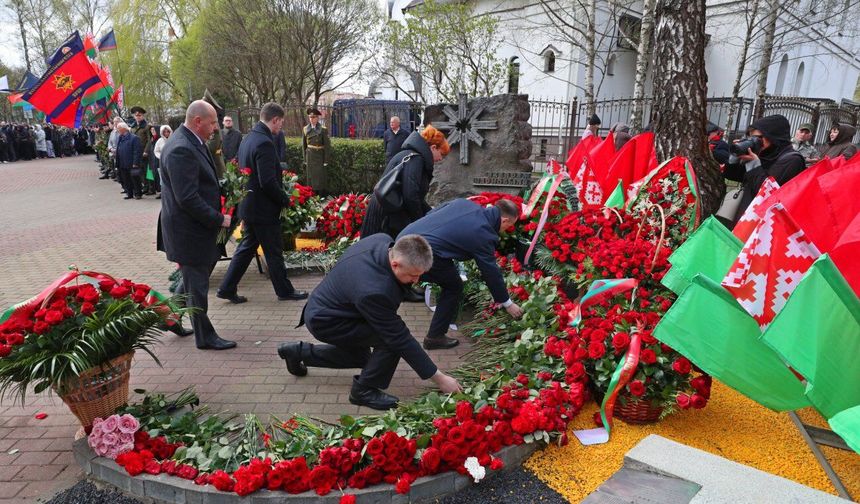 Belarus'ta Çernobil felaketinin 40. yılında, hayatını kaybedenler anıldı