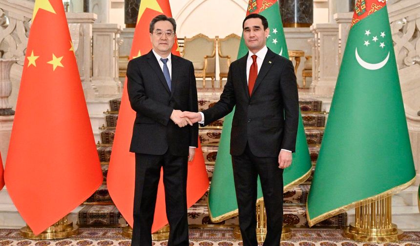 Çin Başbakan Yardımcısı Ding, Türkmenistan Cumhurbaşkanı Berdimuhamedov ile görüştü
