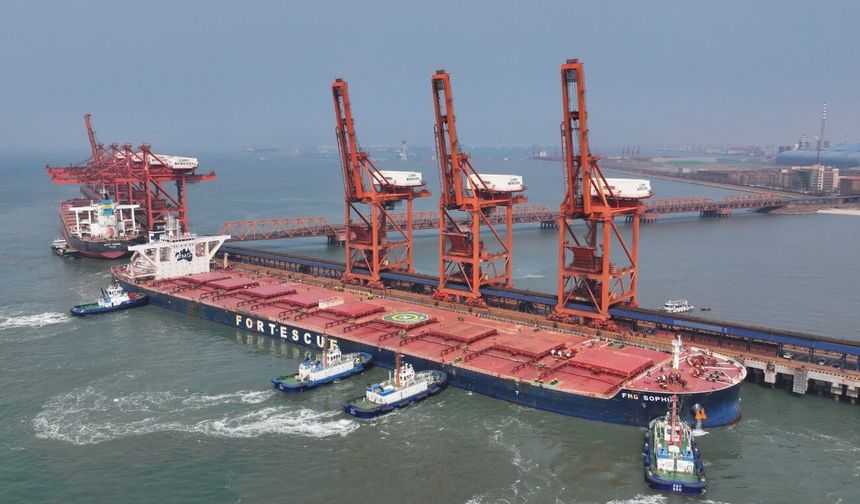 Çin'in Caofeidian Liman Bölgesi'nde 138 milyon tondan fazla yük işlem gördü