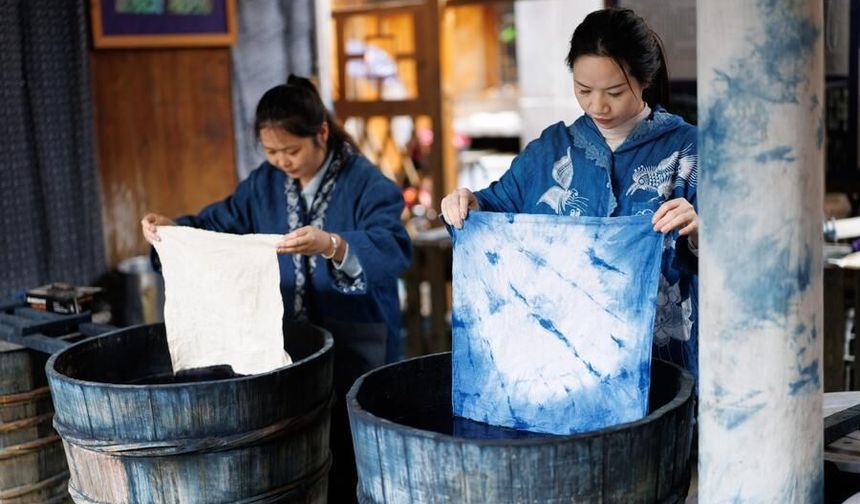 Çin'in Guizhou eyaletinde geleneksel el sanatları kırsal kalkınmayı destekliyor