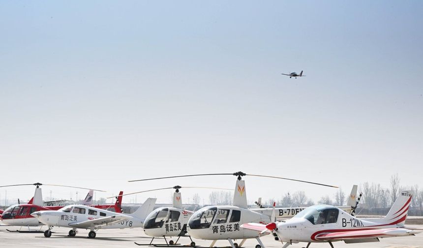 Çin'in Laixi kenti, alçak irtifa ekonomisinde önemli bir imalat merkezi oldu