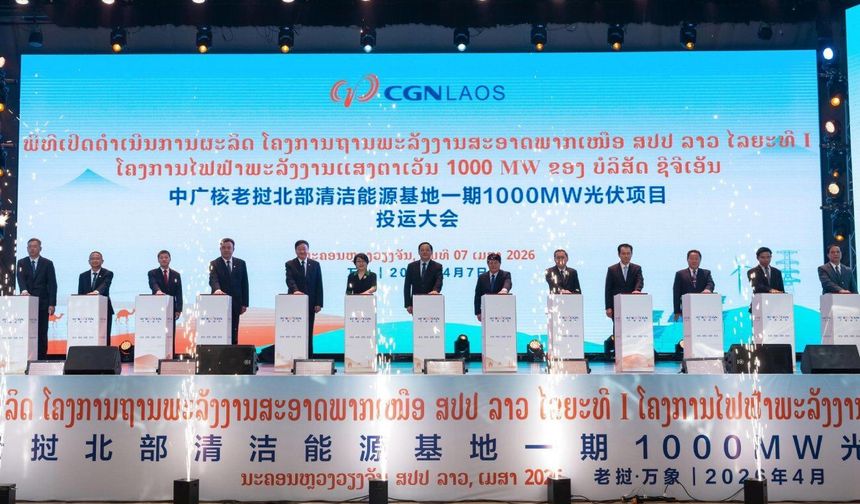 Çinli şirketin üstlendiği 1.000 megavatlık fotovoltaik proje Laos'ta faaliyete geçti