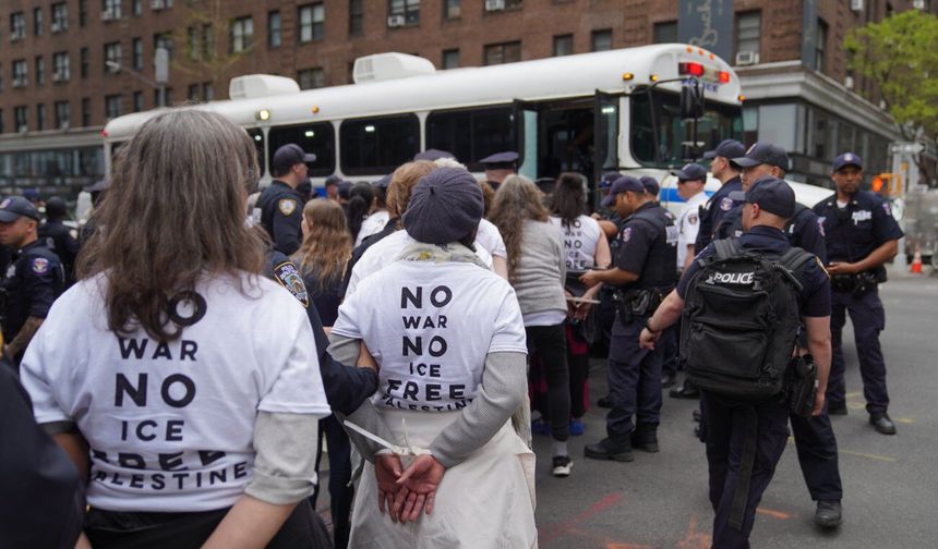 New York'ta Filistin'e destek ve ICE karşıtı protestolarda çok sayıda gözaltı