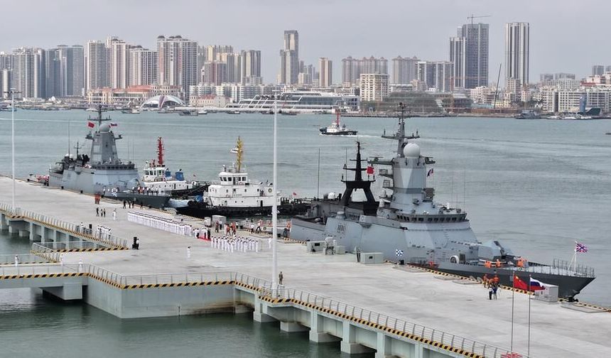 Rus donanma filosundan Çin'in Guangdong eyaletine dostluk ziyareti