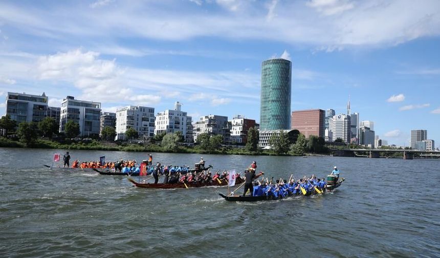 3. Frankfurt Ejderha Teknesi Festivali renkli görüntülere sahne oldu