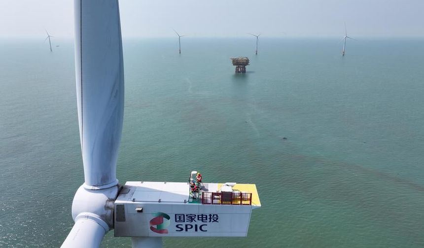 Çin'de açık deniz rüzgar enerjisi santralleri yüksek sıcaklık dönemi öncesi bakıma alındı