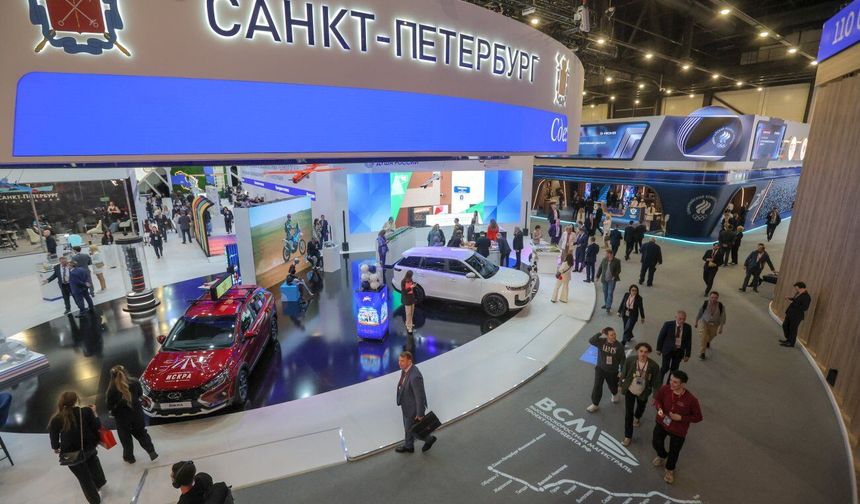 Fotoğraf: Rusya'da düzenlenen 29. St. Petersburg Uluslararası Ekonomi Forumu kapılarını açtı