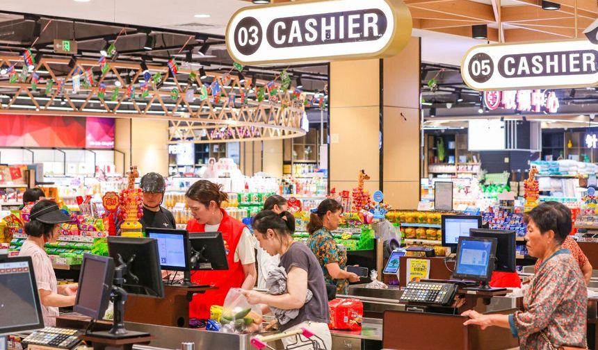 Çin'de perakende satışlar yılın ilk yarısında yüzde 2,7 arttı