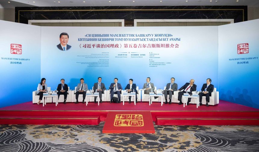 'Xi Jinping: Çin'in Yönetimi' kitabının 5. cildi Kırgızistan'ın başkenti Bişkek'te tanıtıldı