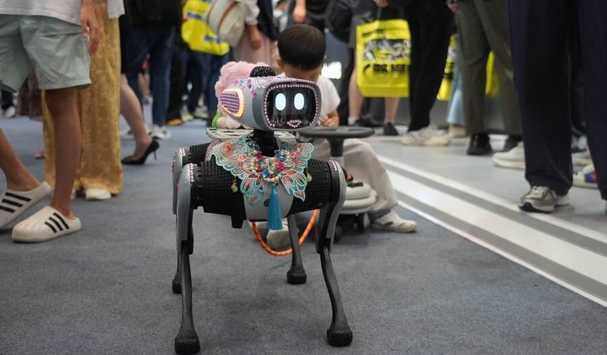 Beijing'deki Dünya Robot Konferansı'nda farklı alanlara yönelik robotik çözümler sergileniyor