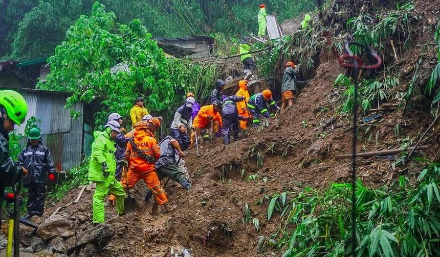 Filipinler'de meydana gelen heyelanda 4 kişi hayatını kaybetti