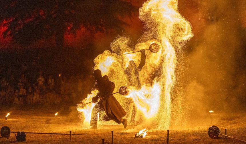 Hırvatistan'da düzenlenen 14. Orta Çağ Festivali'nde renkli performanslar sergilendi