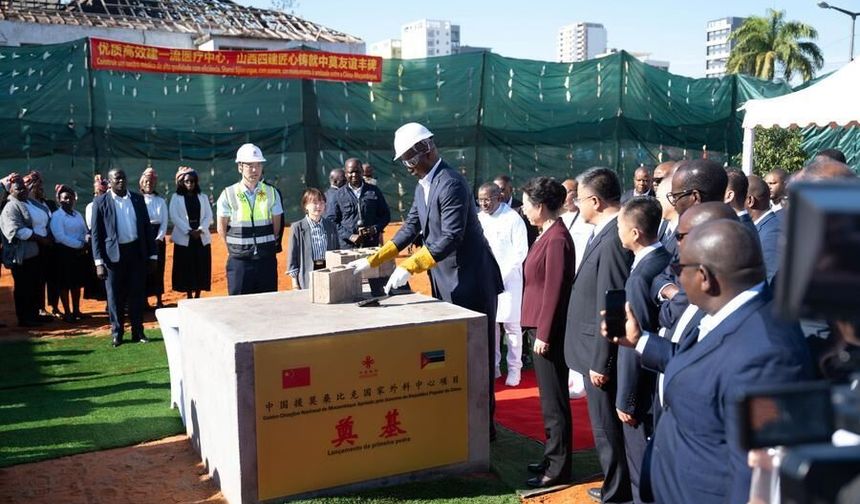 Mozambik'te Çin destekli Ulusal Cerrahi Merkezi Projesi'nin temel atma töreni düzenlendi