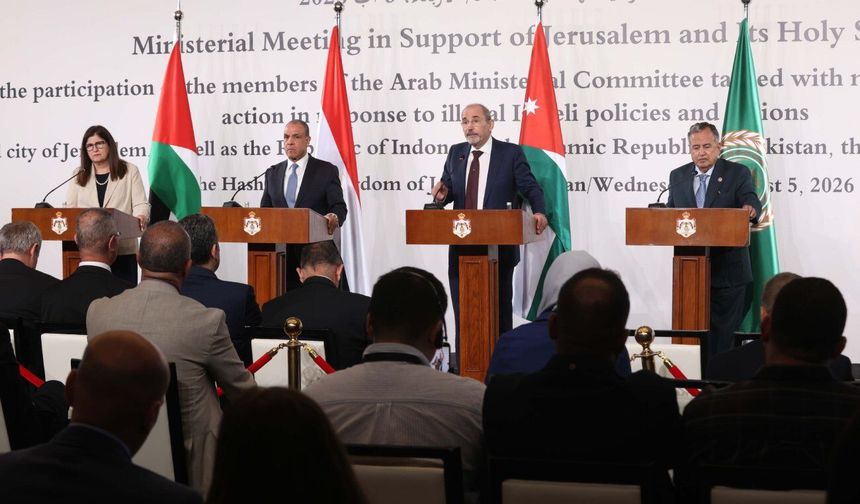 Ürdün'de Arap ve İslam ülkelerinin dışişleri bakanları İsrail'in politikalarını kınadı