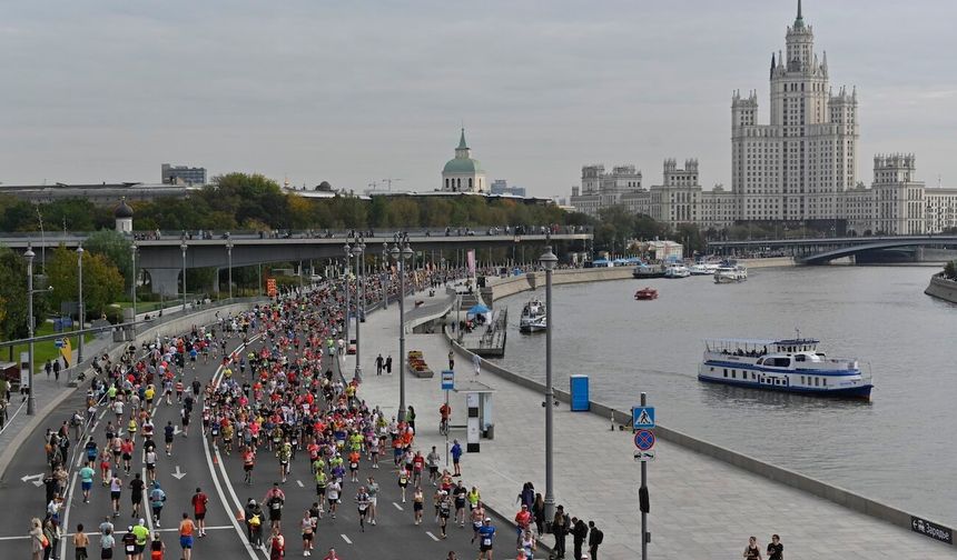2026 Moskova Maratonu'na yoğun katılım