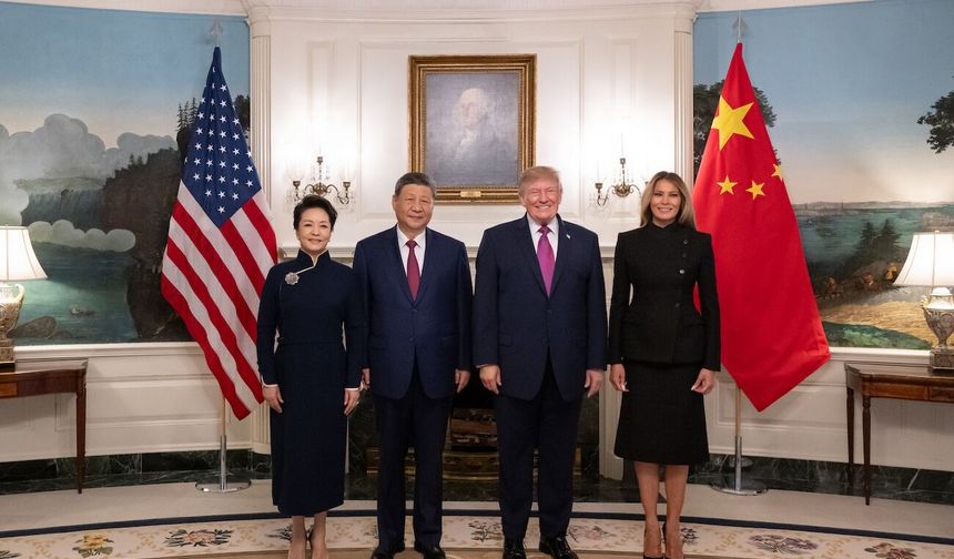 ABD Başkanı Trump, Çin Cumhurbaşkanı Xi'yi Beyaz Saray'da resmi törenle karşıladı