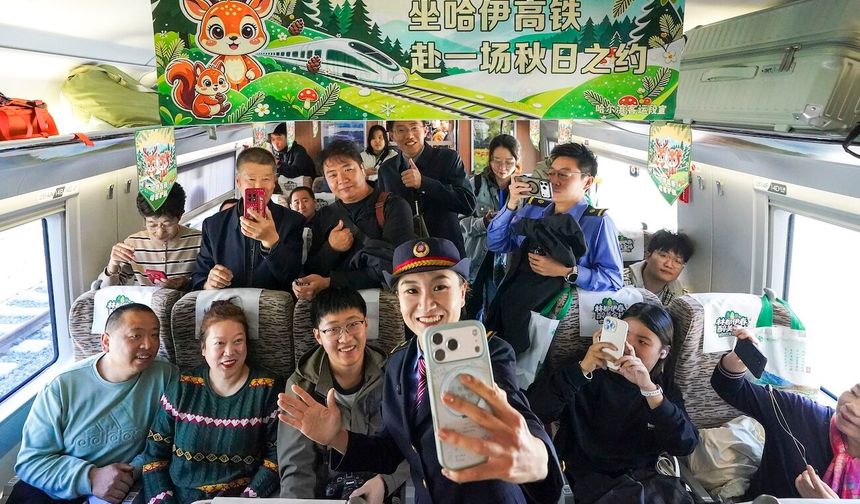 Çin'in en kuzeyindeki Harbin-Yichun yüksek hızlı demiryolu hattı hizmete girdi