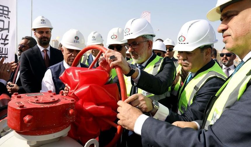 Çinli şirketin Irak'ta inşa ettiği doğalgaz işleme tesisi faaliyete geçti