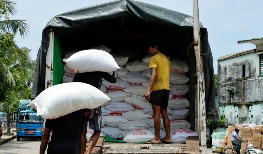 Myanmar, 2026-2027 mali yılının ilk beş ayında 850.000 ton pirinç ihraç etti