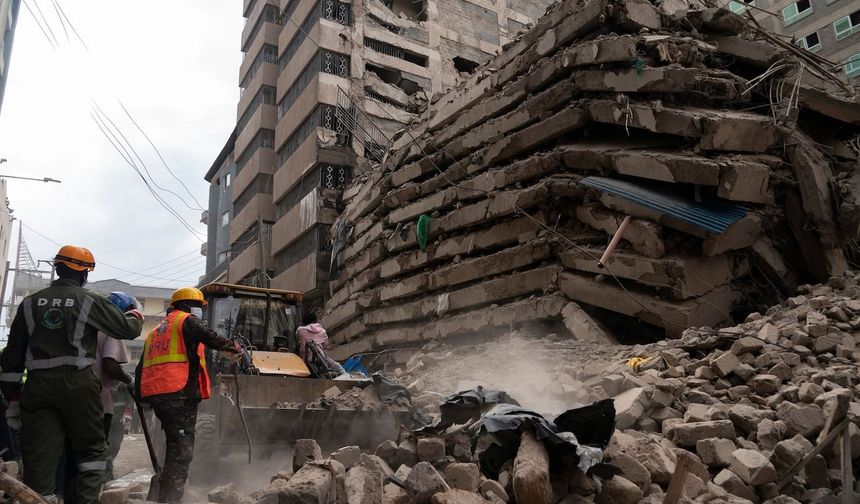 Kenya'da apartman çöktü: 7 kişi kayıp