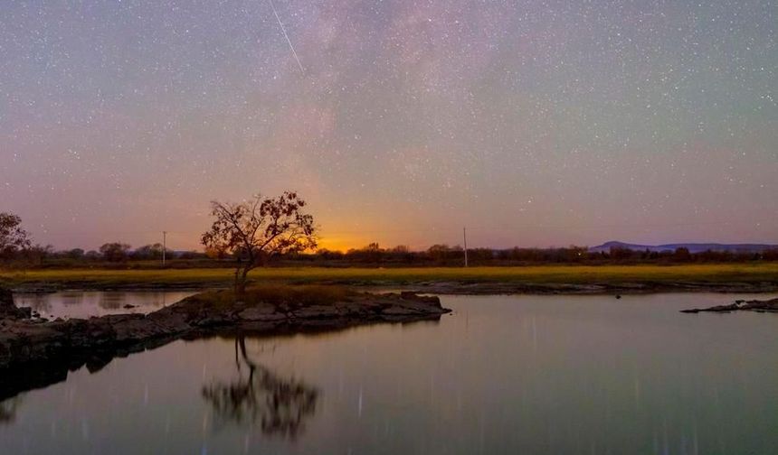 Orionid meteor yağmuru Çin'in Heilongjiang eyaletinde gökyüzünü aydınlattı