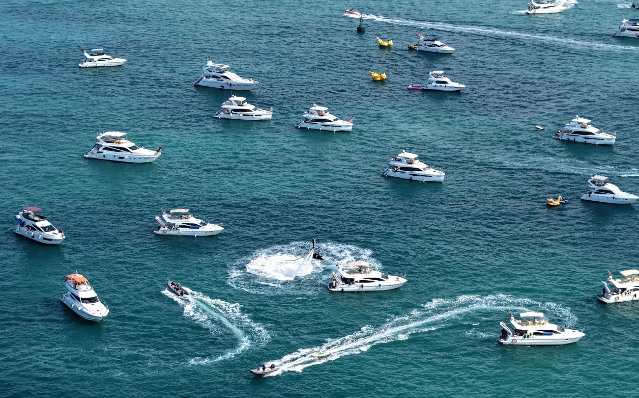 Çin'in Sanya Kentinde Bahar Bayramı Tatilinin Ilk 6 Gününde 7.000'Den Fazla Yat Gezintisi Yapıldı 1